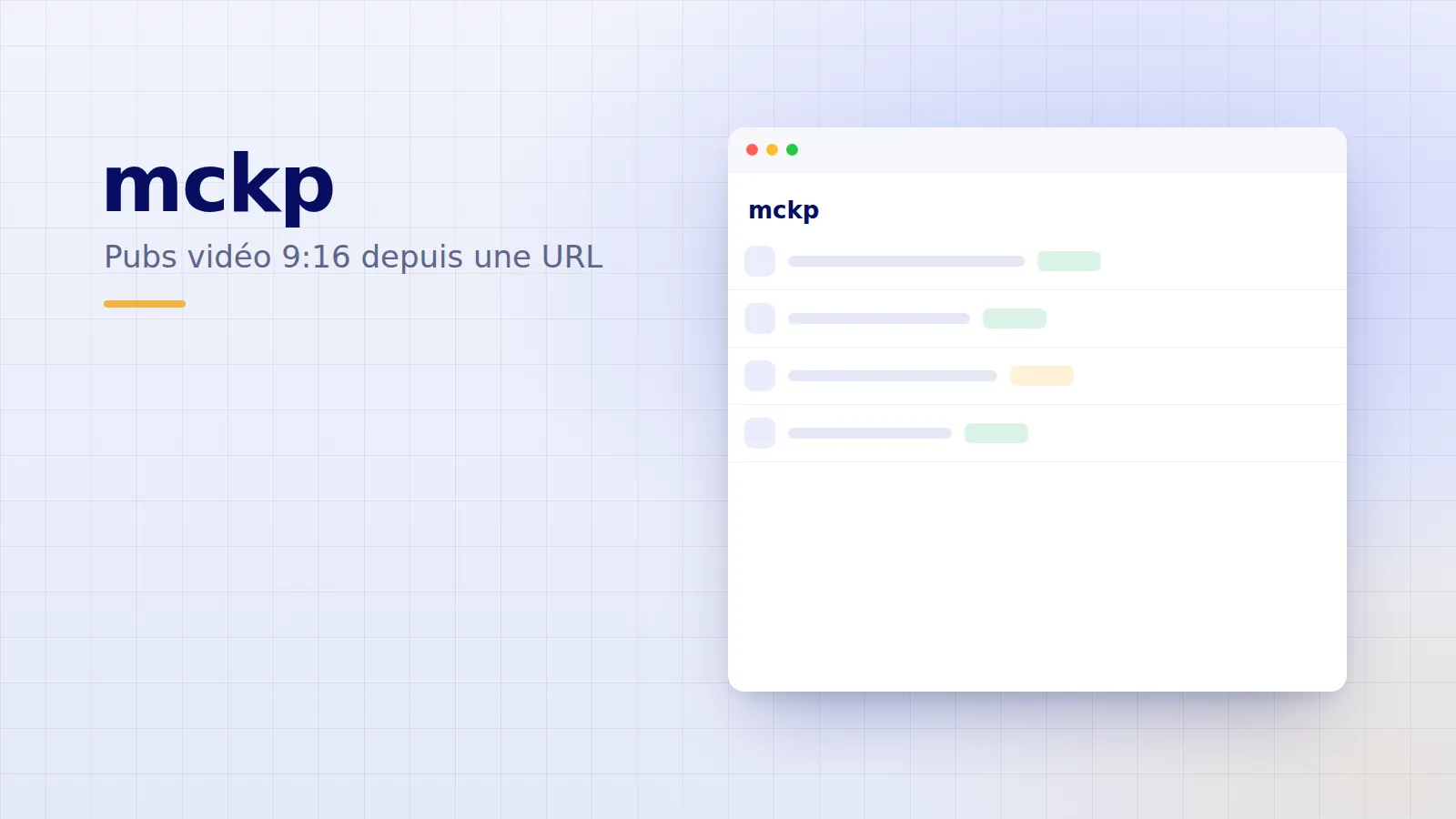 mckp — Agence — produire les vidéos de ses clients par API