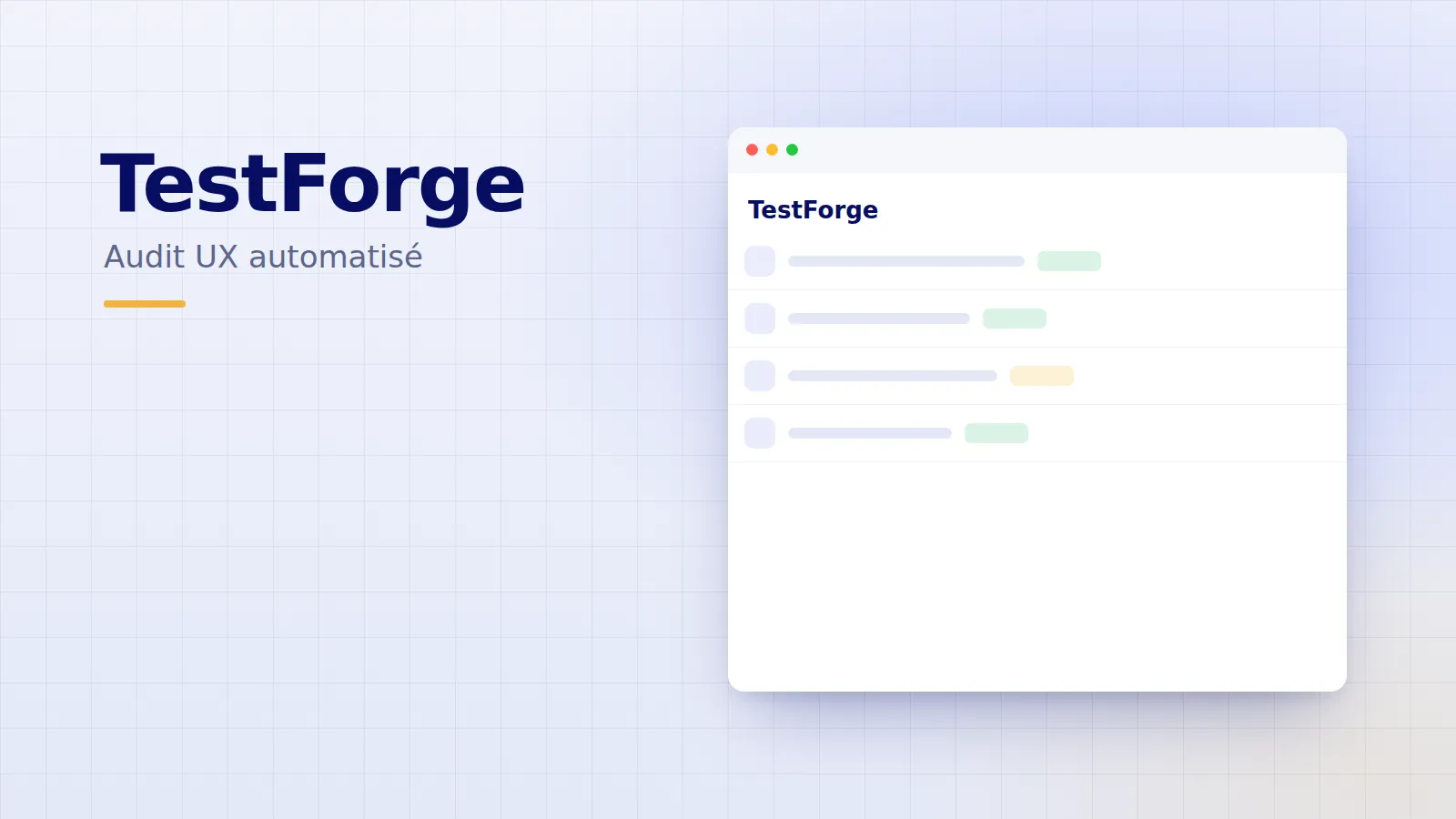 Illustration du projet — TestForge